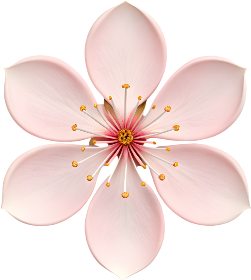 Beautiful Cherry Blossom Minimal Design Clipart. . png