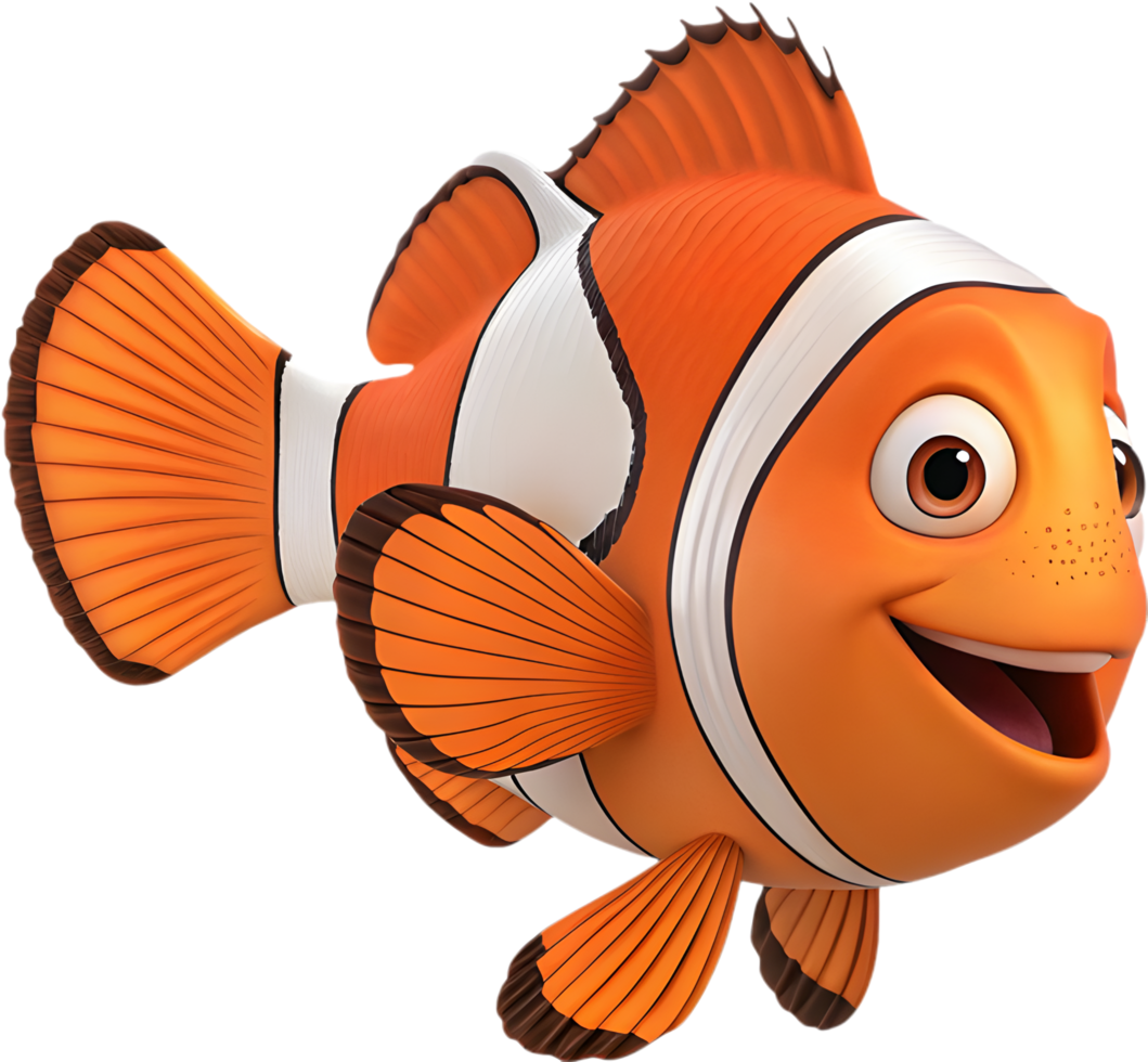 Expressive Clownfish Clipart for Nature-Inspired Creations. . png