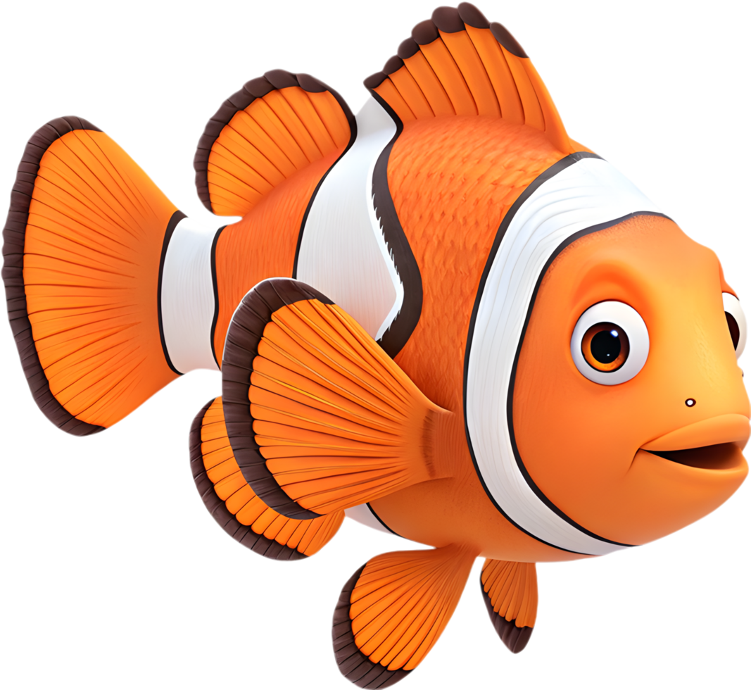 Creative Clownfish Clipart for Eco-friendly Projects. . png