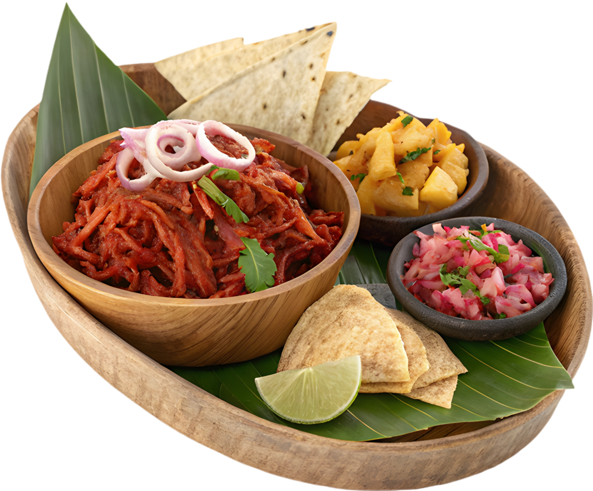 Cochinita Pibil Mexican Slow-Cooked Pork Taco Clipart with Spicy Flavor. . png