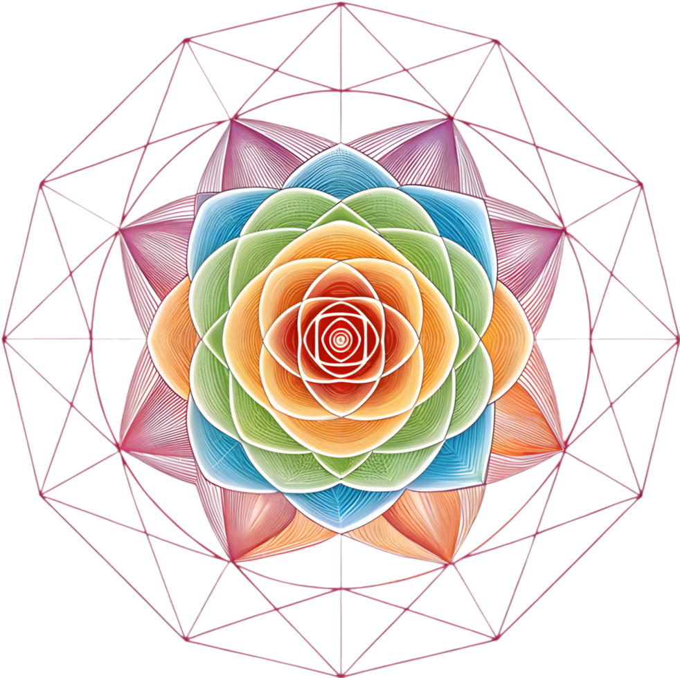Colorful Abstract Geometric Art Clipart for Creative Decorations. . png