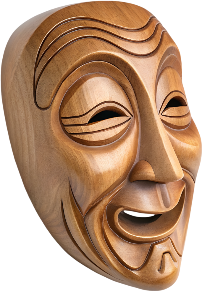 Artistic Carnival Masks Clipart for Traditional Theater. . png