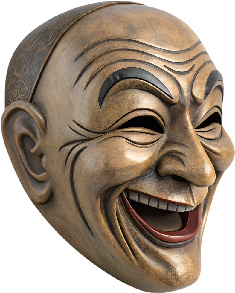 Colorful Commedia dell art Masks Clipart for Drama. . png