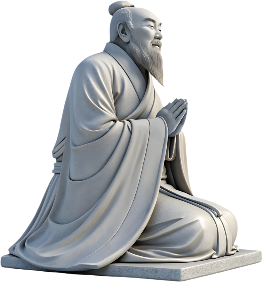 Confucius Calligraphy Art for Ethical Inspiration. . png