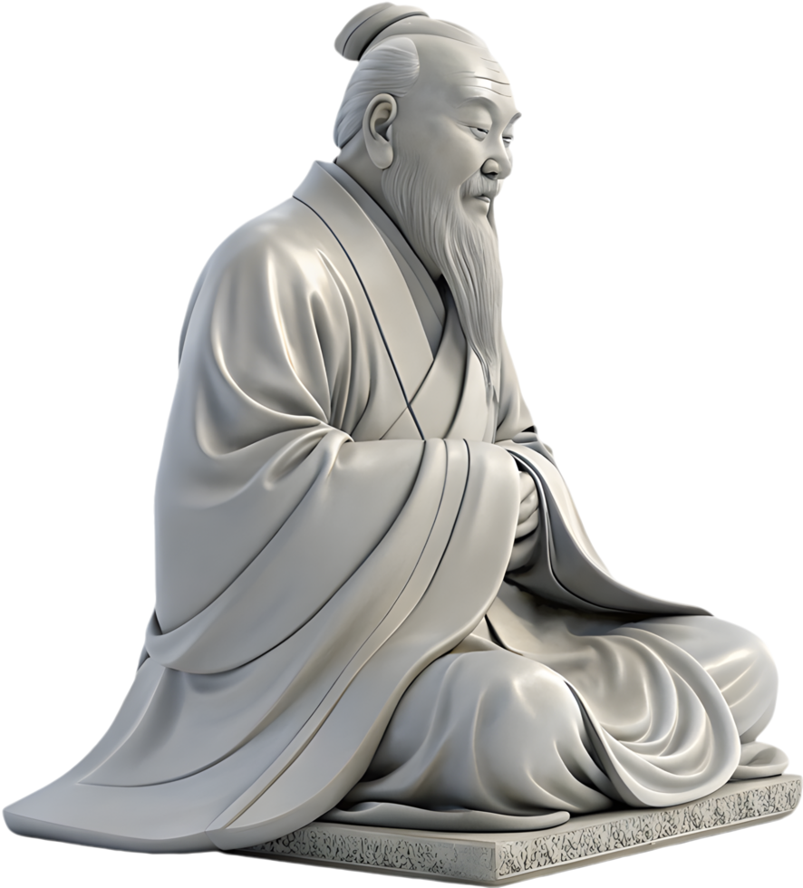 Timeless Confucius Image with Cultural Depth. . png