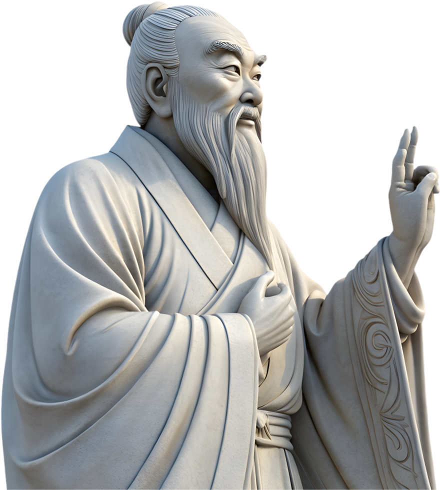 Wise Philosopher Confucius Teaching Legacy. . png