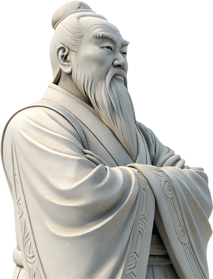 Classic Confucius Art with Traditional Style. . png