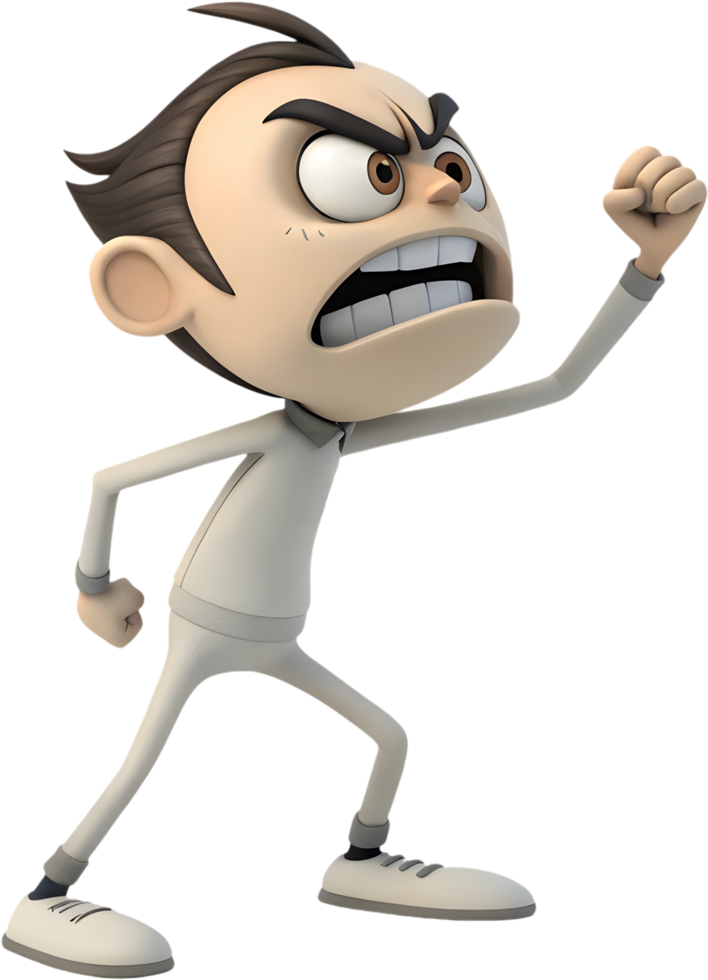 Fashion-forward cool cartoon guy sharp modern stylish pose. . png