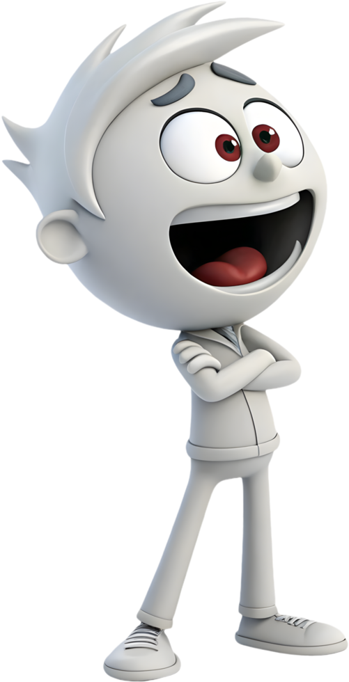 Handsome dynamic cartoon male strong personality urban charm. . png