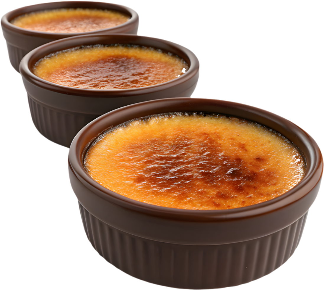 Luxurious Dessert Creme Brulee Art. . png