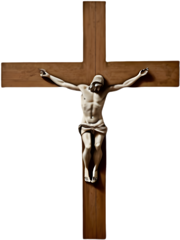 Historic Christian Cross with Artistic Features. . png