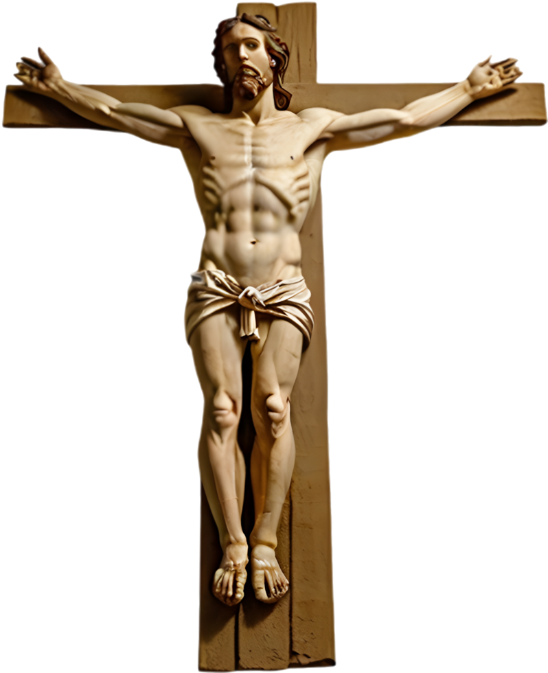 Elegant Christian Cross with Sacred Symbolism. . png