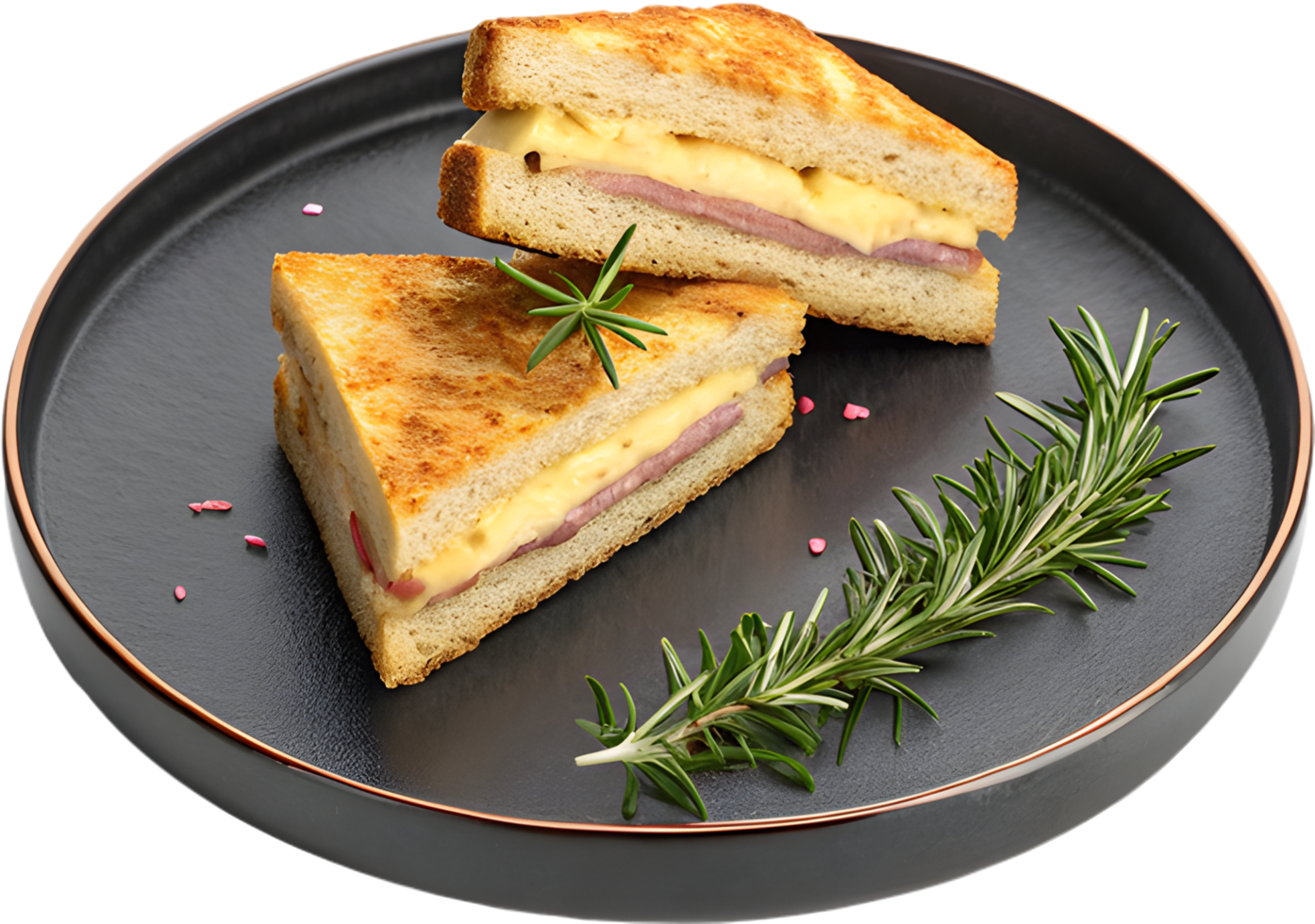 Tasty Croque Monsieur Hot Sandwich. . png