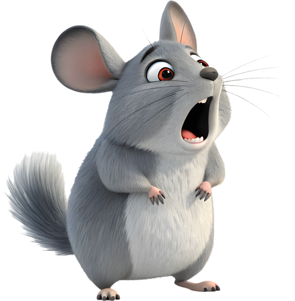 Playful and Fuzzy Chinchilla for Kids Artwork. . png