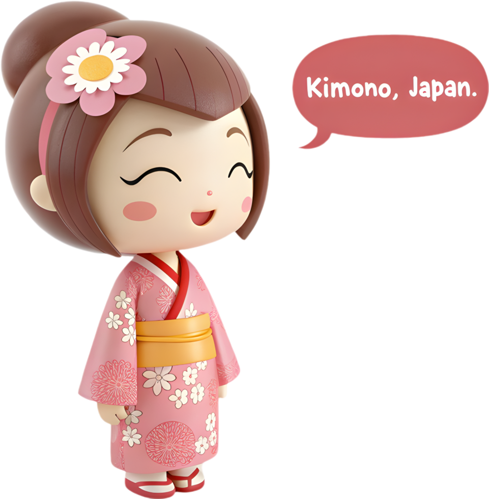 Detailed traditional dress worn by a cute girl with joyful look. . png