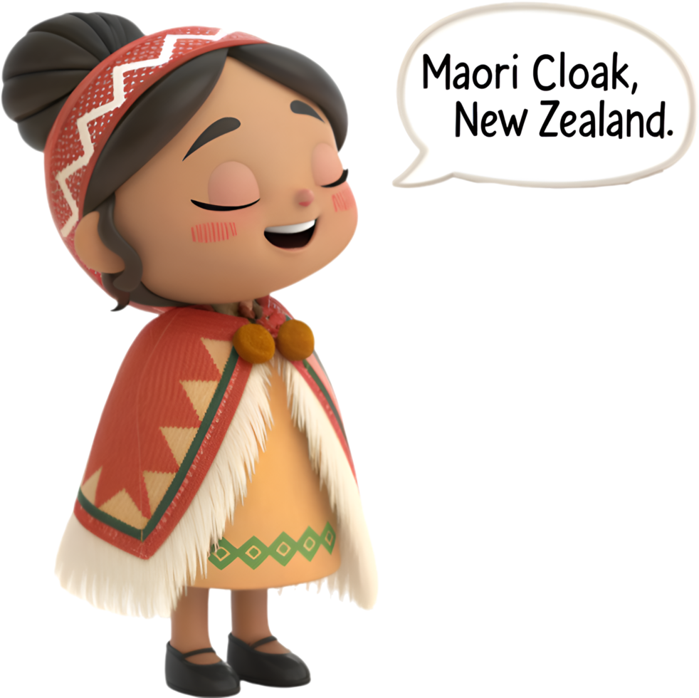 Stylish girl wearing a colorful traditional ethnic costume. . png