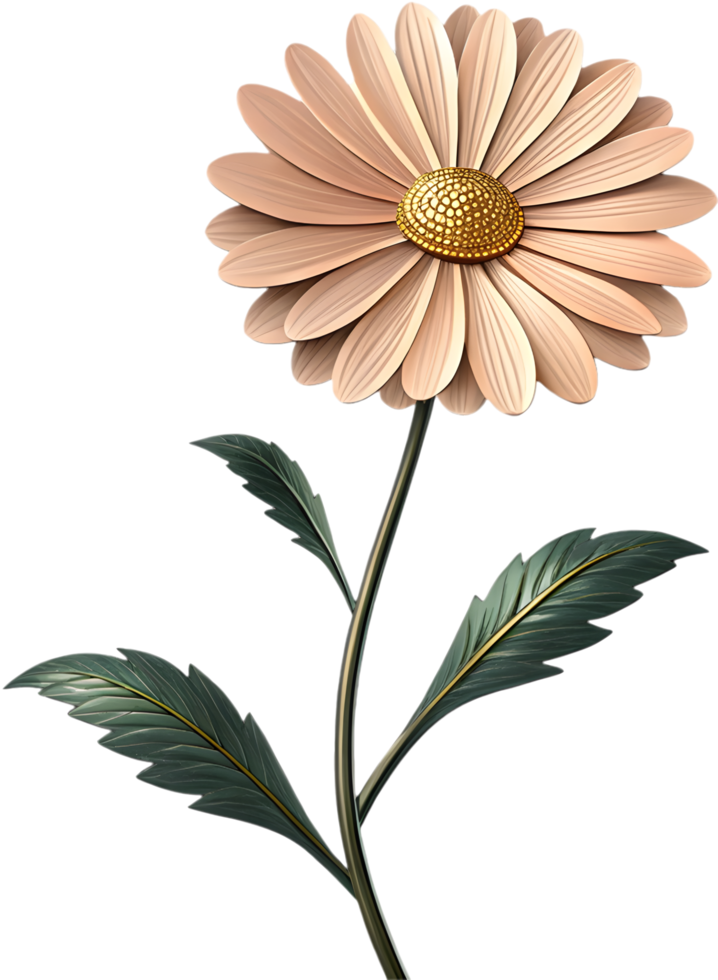 Fresh daisy flower logo clipart for vibrant and simple designs. . png