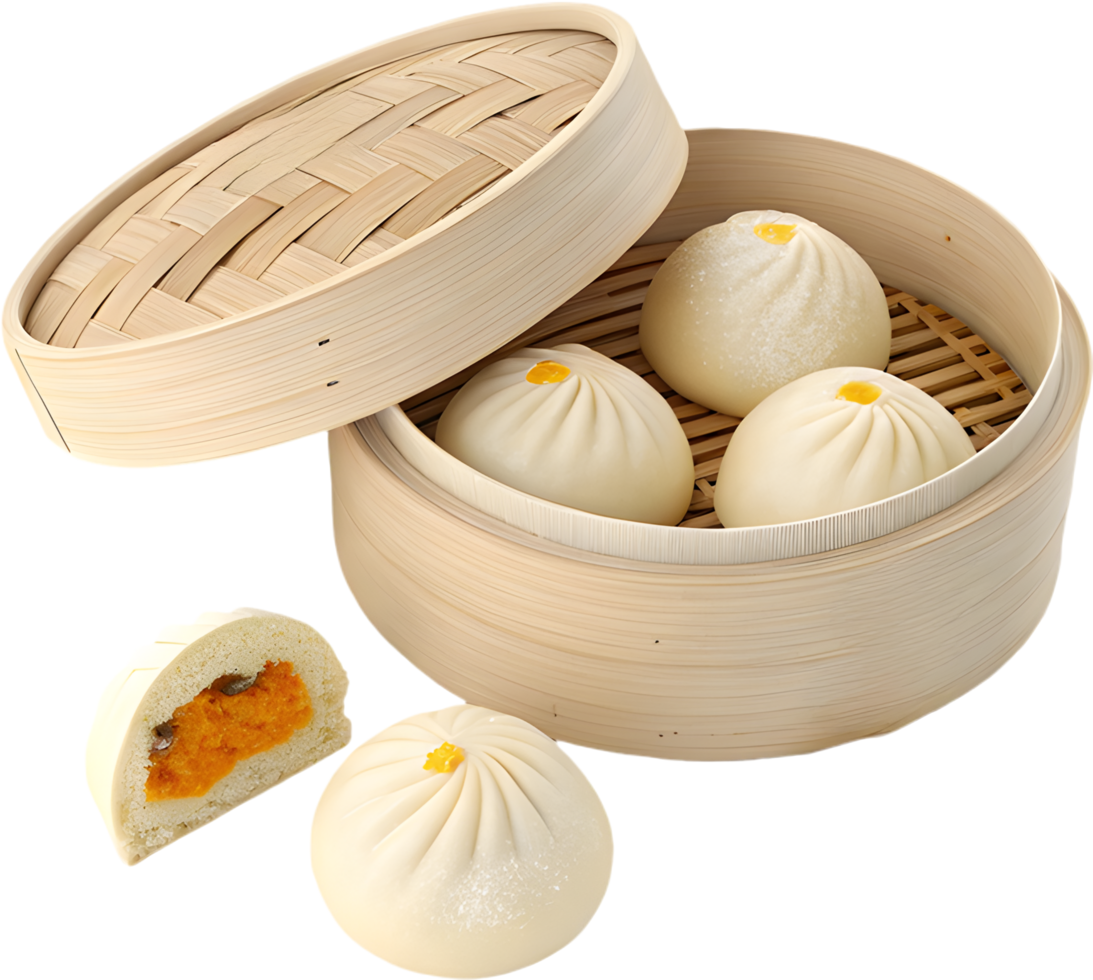 Tasty Chinese dim sum illustrated in a beautiful food clipart style. . png