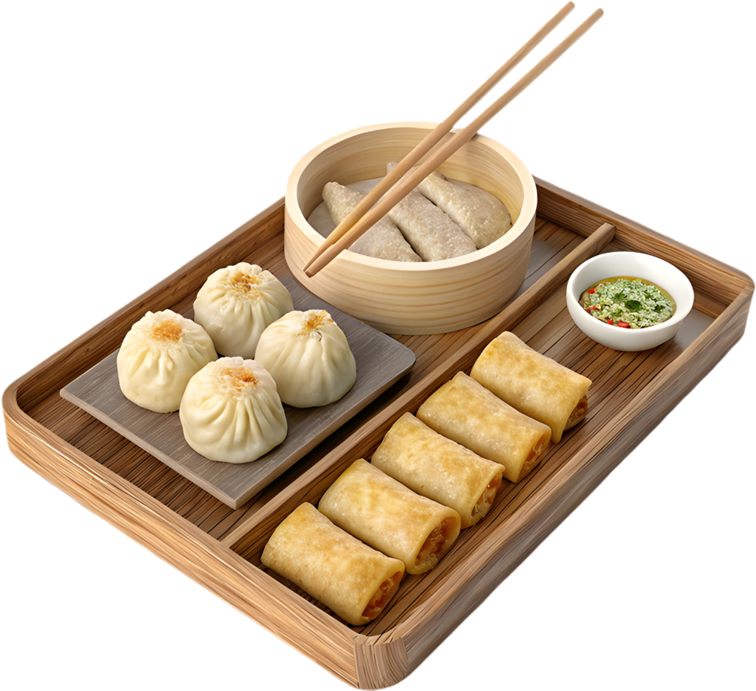 High-quality dim sum clipart showcasing the best of Chinese cuisine. . png