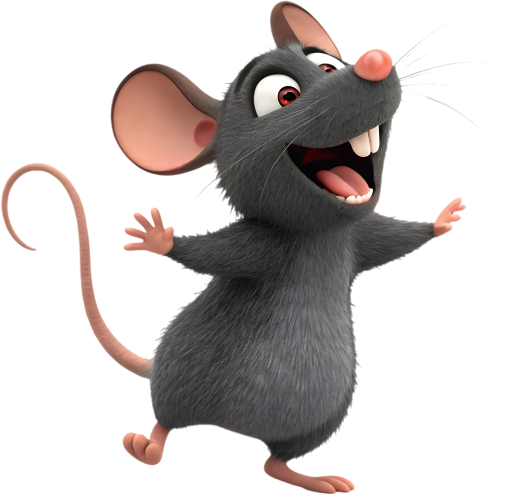 Dirty rat character for cartoon fun designs. . png