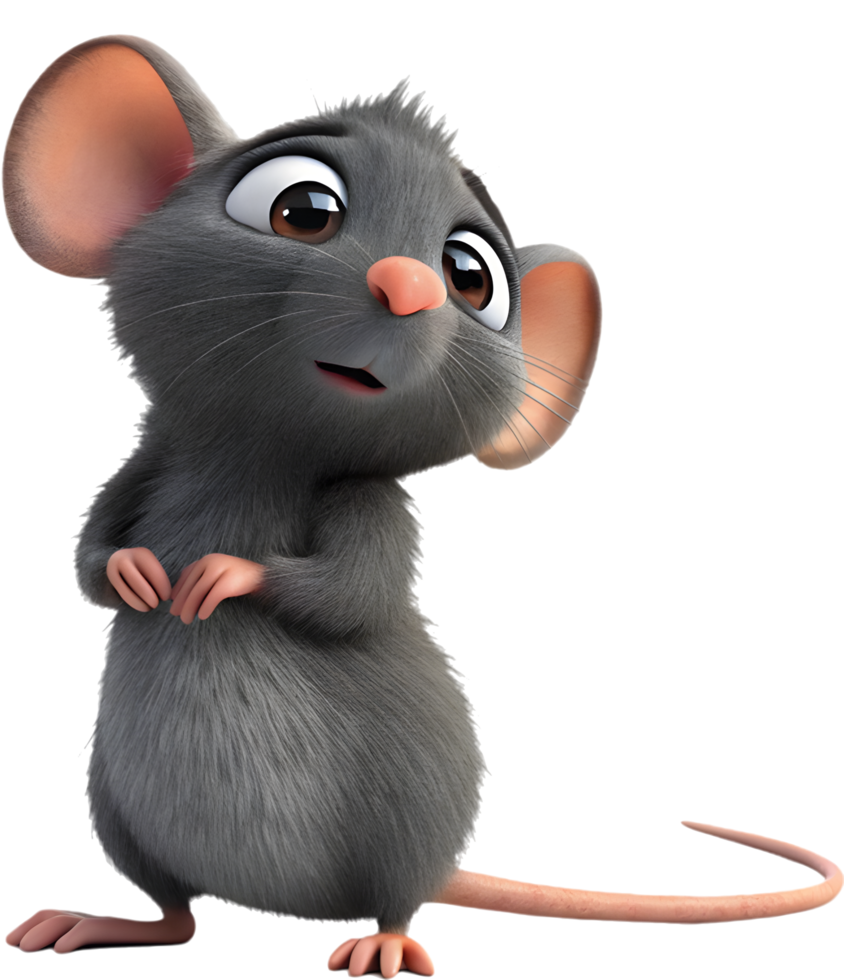 Mischievous rat design for creative and playful artwork. . png