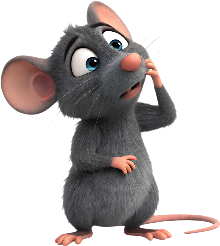 Dirty rat illustration ideal for fun projects. . png