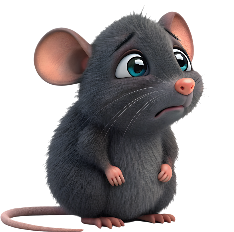 Playful mischievous rat character for digital projects. . png