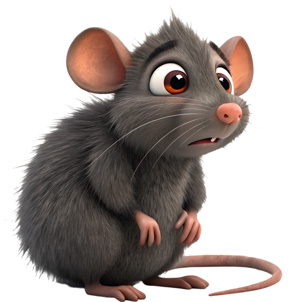Rat clipart with playful attitude for unique designs. . png