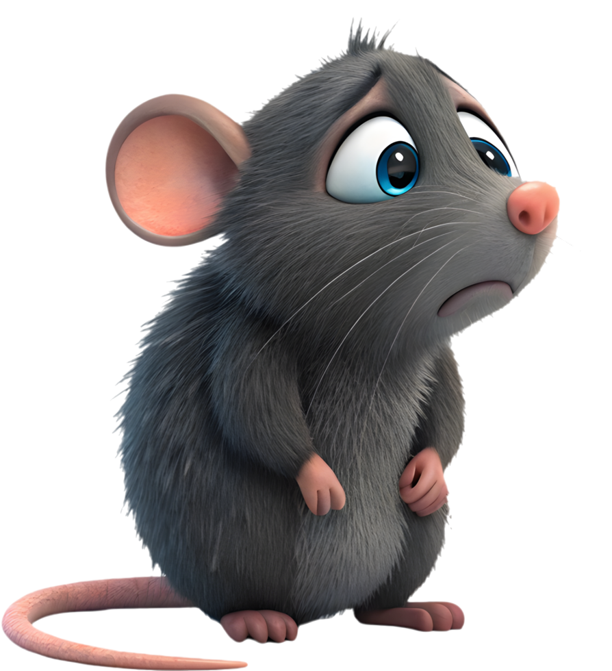 Dirty rat character for quirky creative projects. . png