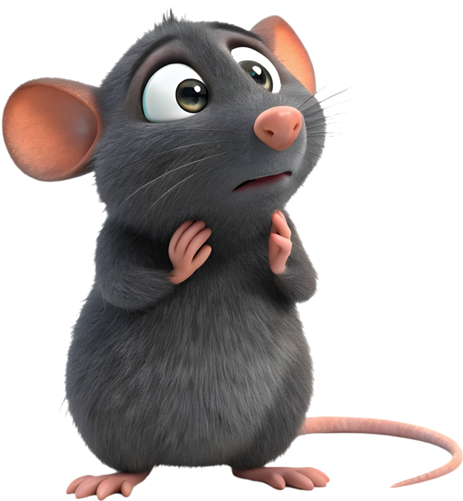 Playful rat design ideal for fun-themed artwork. . png