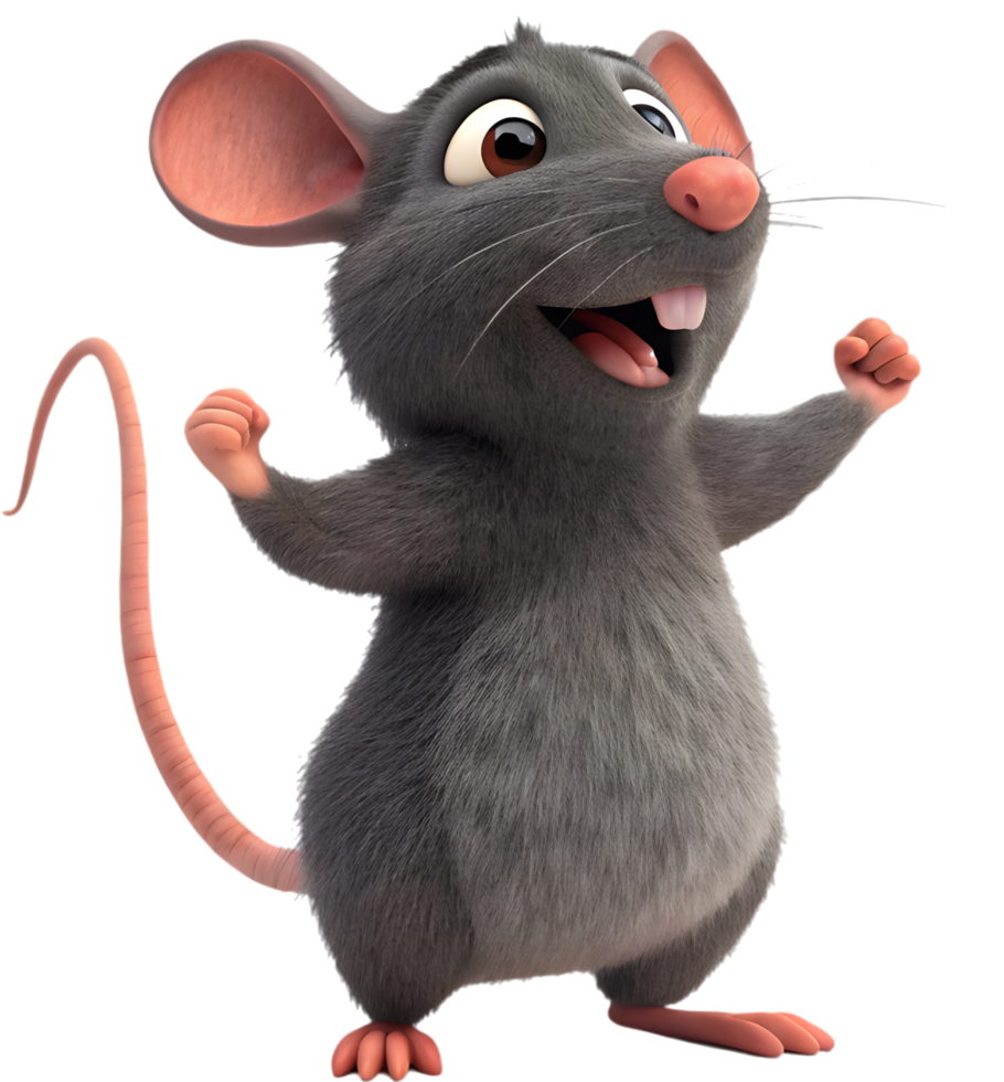 Rat clipart perfect for playful projects and illustrations. . png