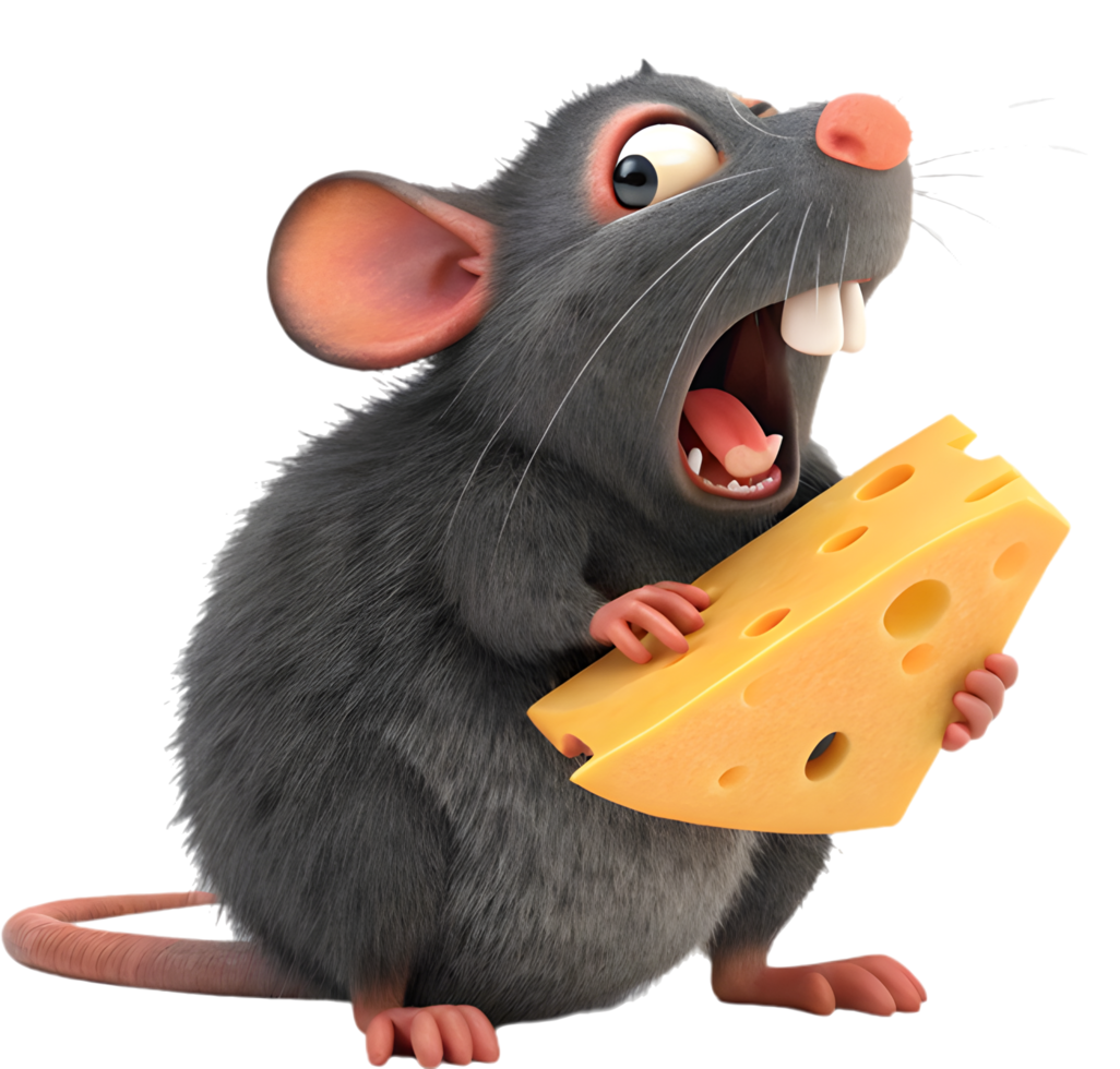 Funny rat character clipart for quirky designs. . png