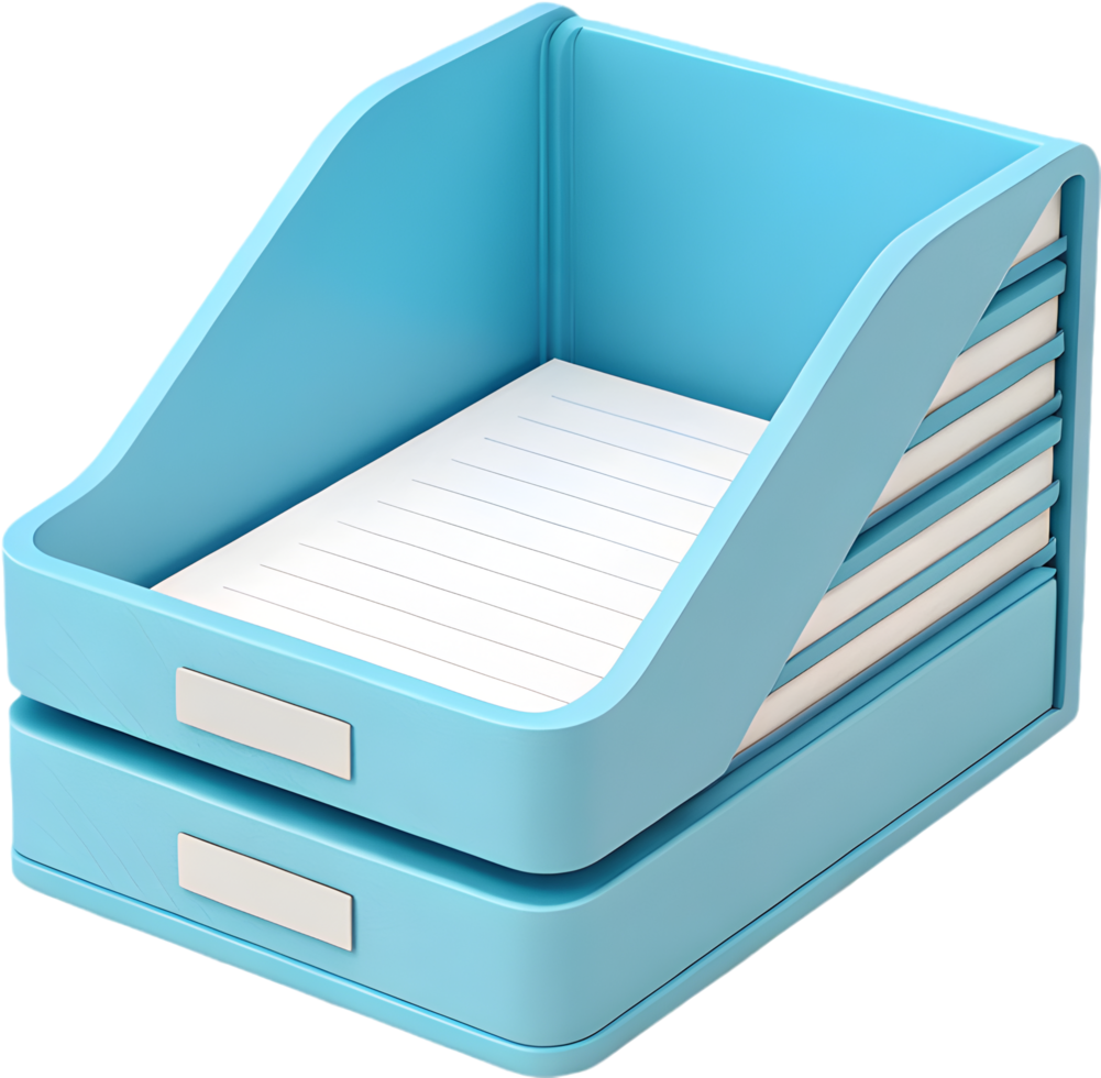 Office document tray icon clipart for neat desktop setup. . png