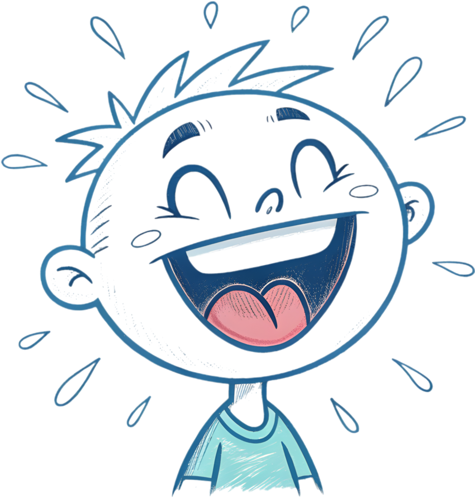 Playful Doodle Emoji Clipart for Colorful Art Projects. . png