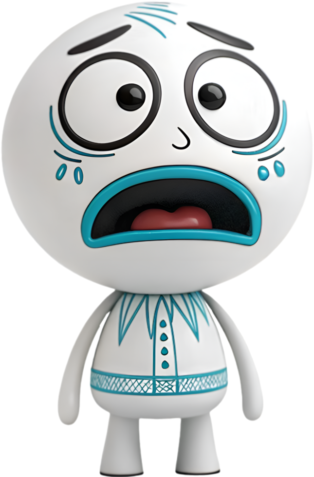 Playful Smiley Doodle Emoji Clipart for Cartoon Art. . png