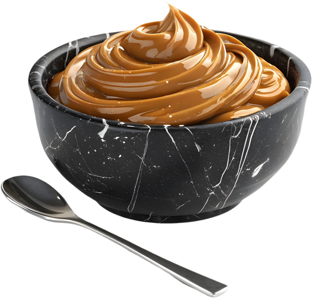 Perfectly Dripping Dulce De Leche Syrup. . png