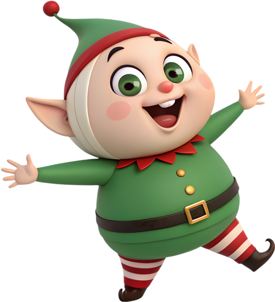 Glowing Fantasy Elf Cartoon for Mystical Art. . png