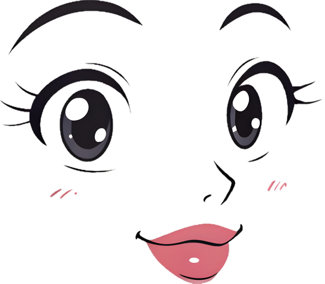 Minimalist Modern Digital Face Art with Expressive Features. . png