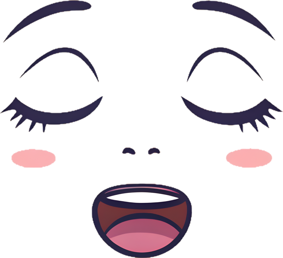 Minimalist Happy Mood Icon with Simple Curved Expression. . png