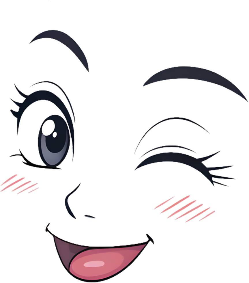 Minimalist Iconic Happy Face with Smooth Expression. . png