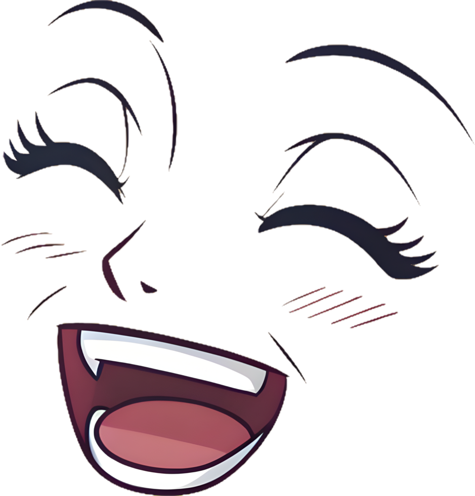 Minimalist Smooth Curved Happy Face with Cute Expression. . png