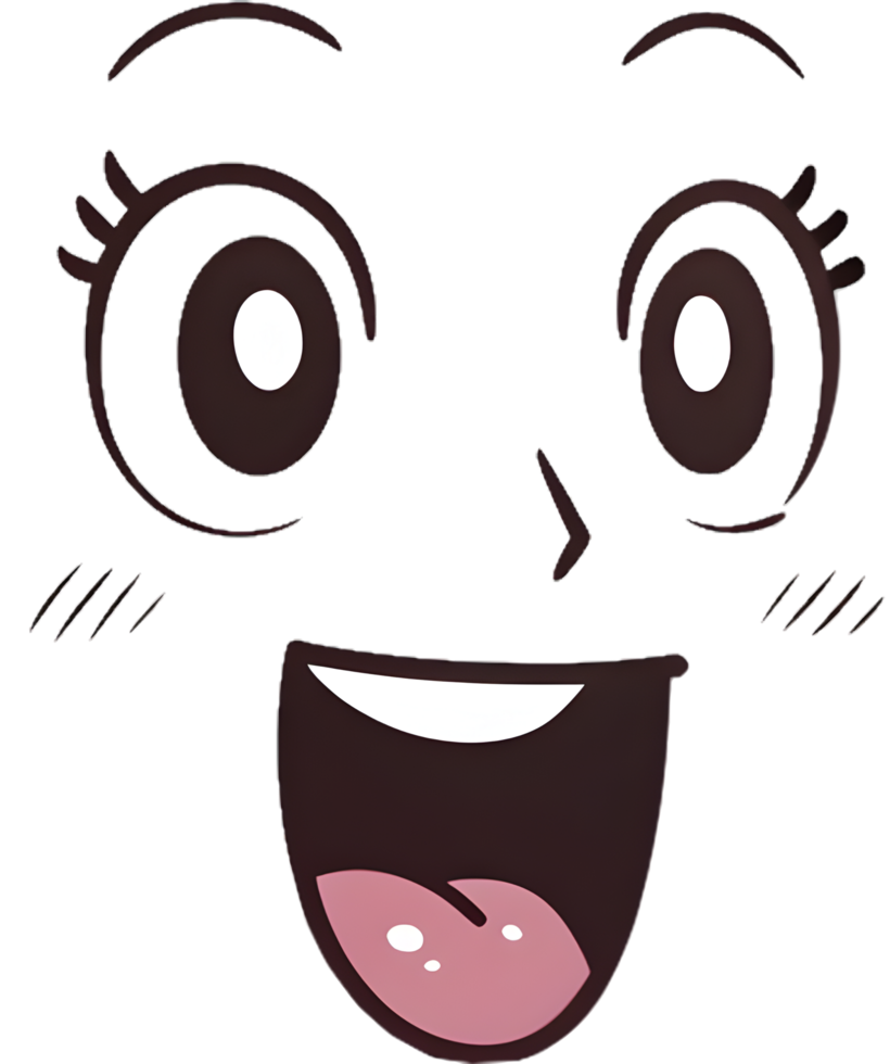 Minimalist Positive Mood Face with Soft Curved Expression. . png