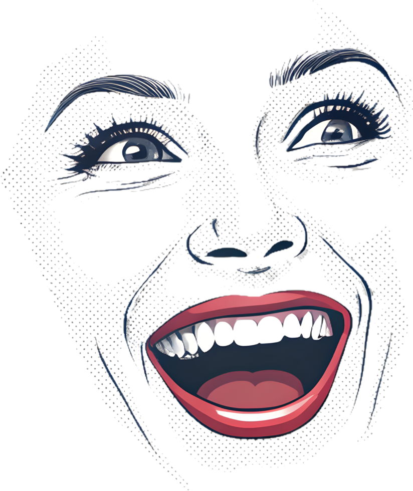Minimalist Digital Art Featuring Facial Expression Design. . png