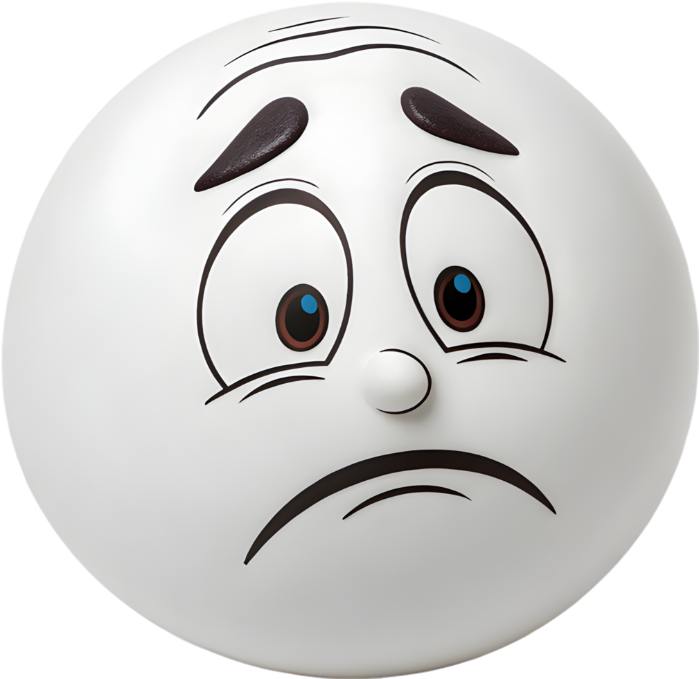 Joyful and Entertaining Round Face Clipart. . png