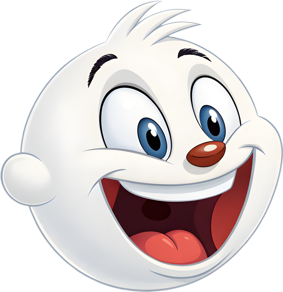 Entertaining Round Face with Playful Style. . png