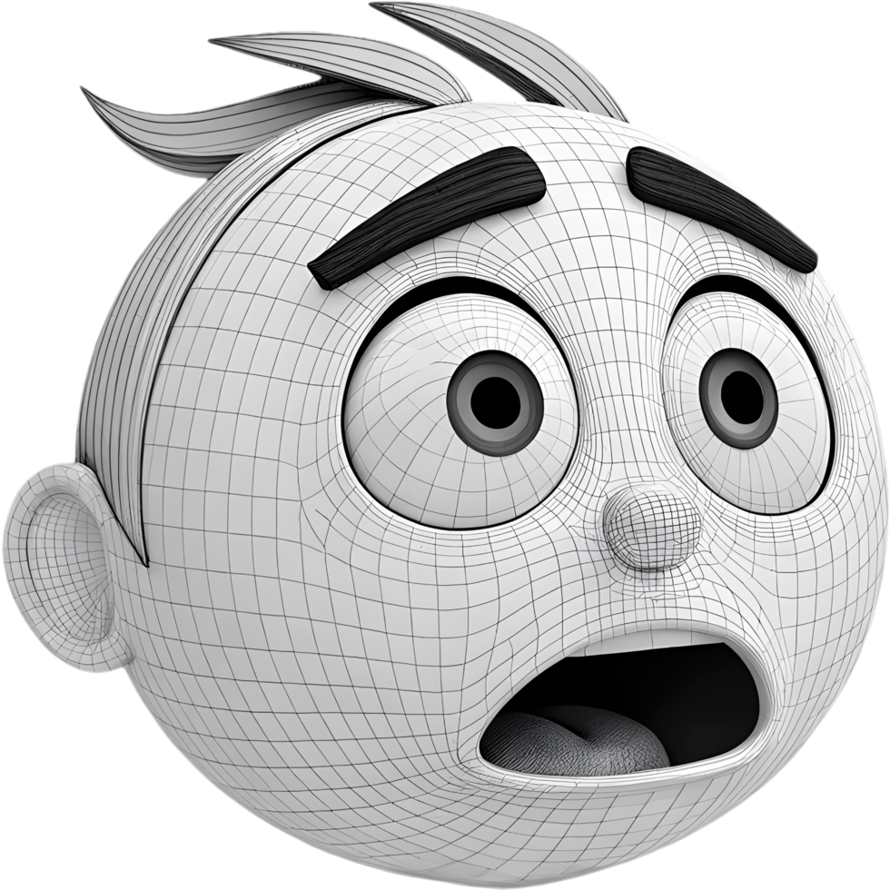Silly Face with Funny Expression Clipart. . png
