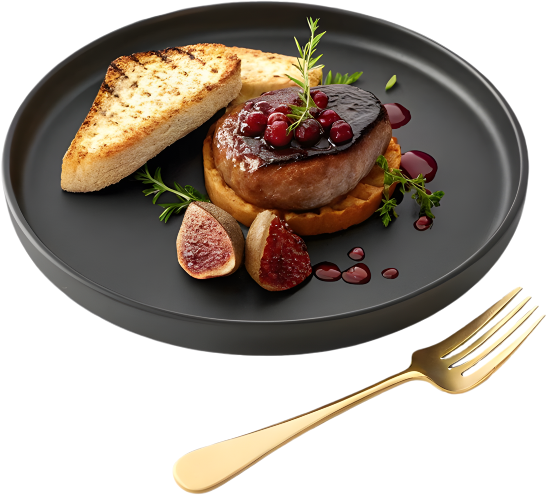 Gourmet French Foie Gras Clipart for Culinary Excellence. . png