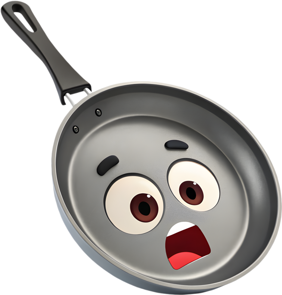 Cartoon Skillet Clipart for Fun Cooking Illustrations. . png