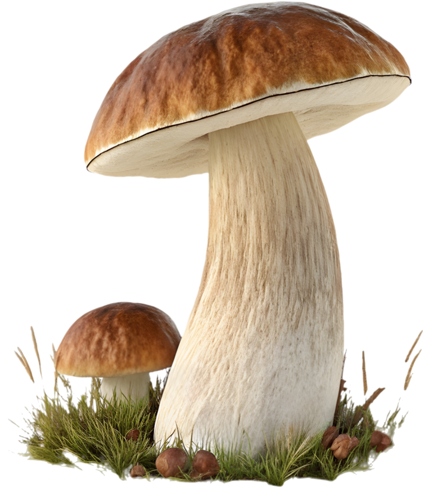 Fungi artwork with realistic textures and bright colors. . png