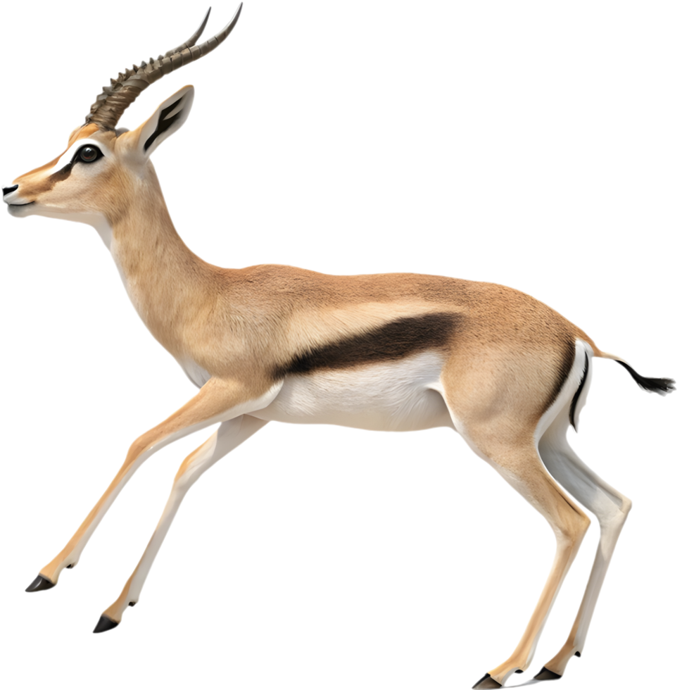Stunning Gazelle Pose Clipart for Wildlife Artwork. . png
